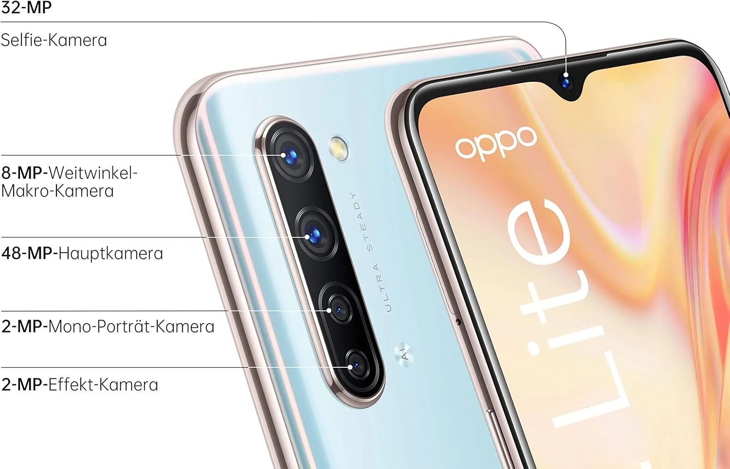 گوشی هوشمند آنلاک شده کارخانه ای OPPO Find X2 Lite (5G) CPH2005 تک سیم کارت 128 گیگابایت + 8 گیگابایت رم - نسخه بین المللی (سفید مرواریدی) گوشی هوشمند آنلاک شده کارخانه ای OPPO Find X2 Lite (5G) CPH2005 تک سیم کارت 128 گیگابایت + 8 گیگابایت رم - نسخه بین المللی (سفید مرواریدی)