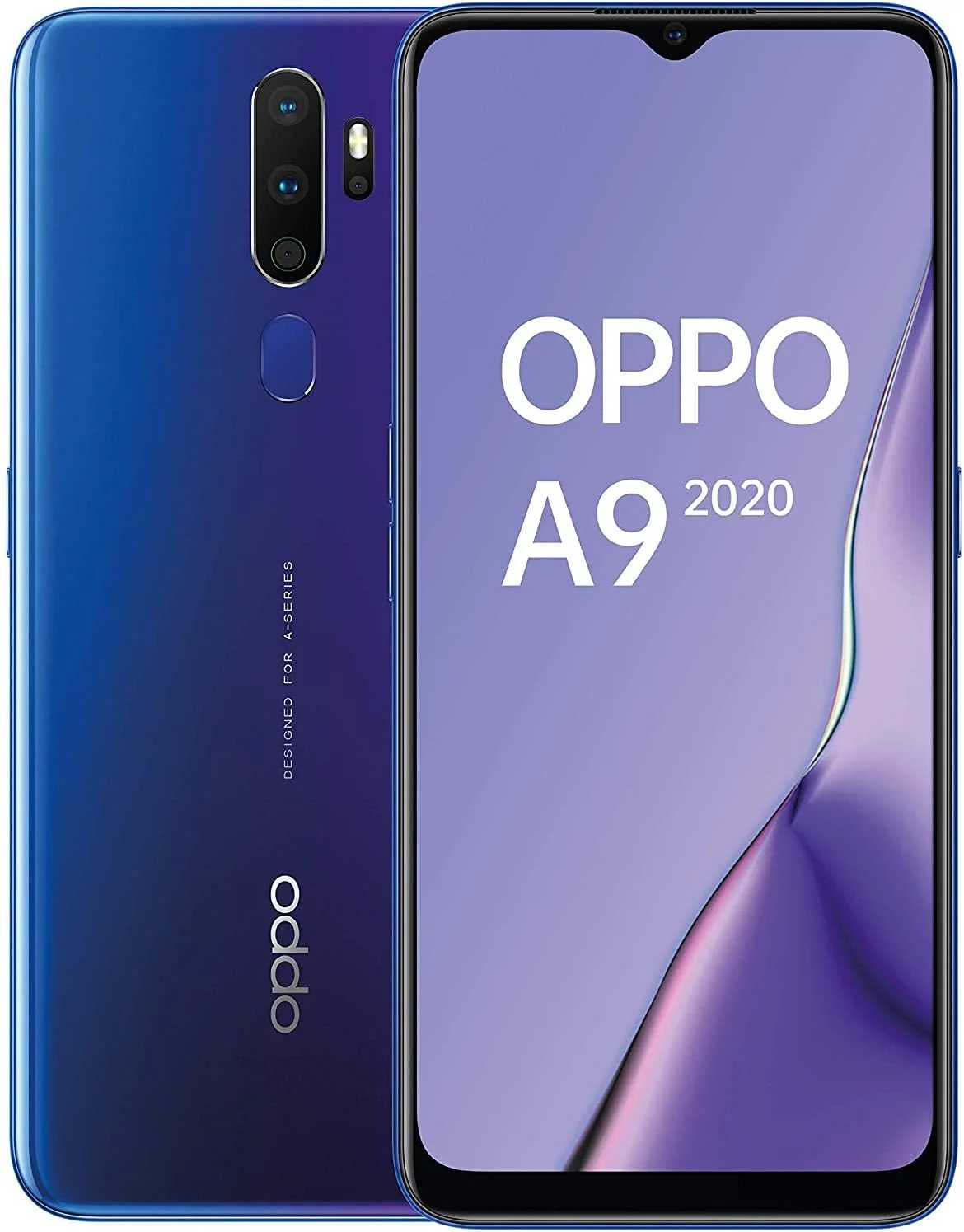 گوشی موبایل اوپو A9 (2020) مدل CPH1941 دو سیم کارت 128 گیگابایت حافظه داخلی + 4 گیگابایت رم (فقط GSM | بدون CDMA) نسخه بین المللی آنلاک شده کارخانه ای 4G/LTE (گرادیان آبی-بنفش)