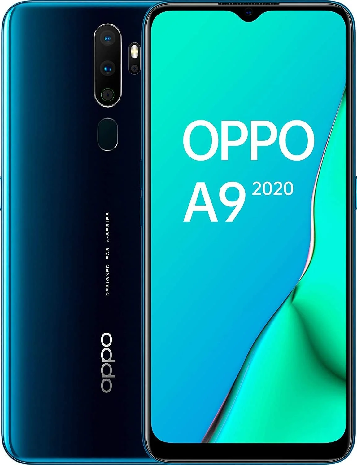 گوشی موبایل اوپو A9 (2020) CPH1941 دو سیم کارت 128 گیگابایت حافظه داخلی + 4 گیگابایت رم (فقط GSM | بدون CDMA) نسخه بین المللی آنلاک شده کارخانه ای 4G/LTE (گرادیان سبز تیره)