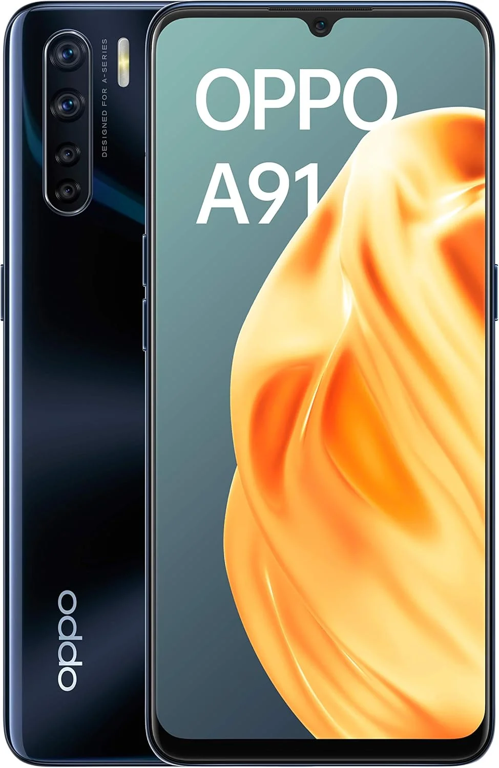 گوشی هوشمند اوپو A91 دو سیم کارت 128 گیگابایت رام + 8 گیگابایت رم (فقط GSM | بدون CDMA) کارخانه آنلاک شده 4G/LTE (مشکی) - نسخه بین المللی