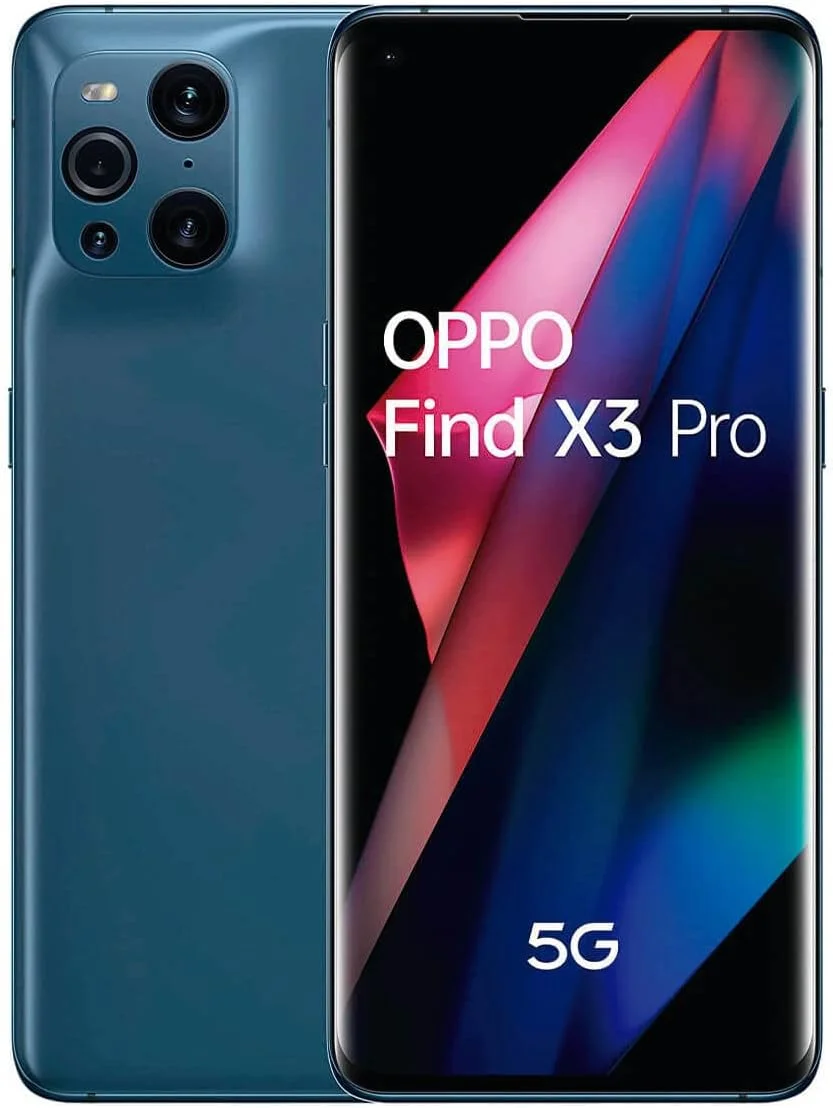 گوشی هوشمند اوپو Find X3 Pro (5G) CPH2173 با حافظه داخلی 256 گیگابایت و رم 12 گیگابایت - نسخه بین المللی آنلاک شده GSM (آبی)