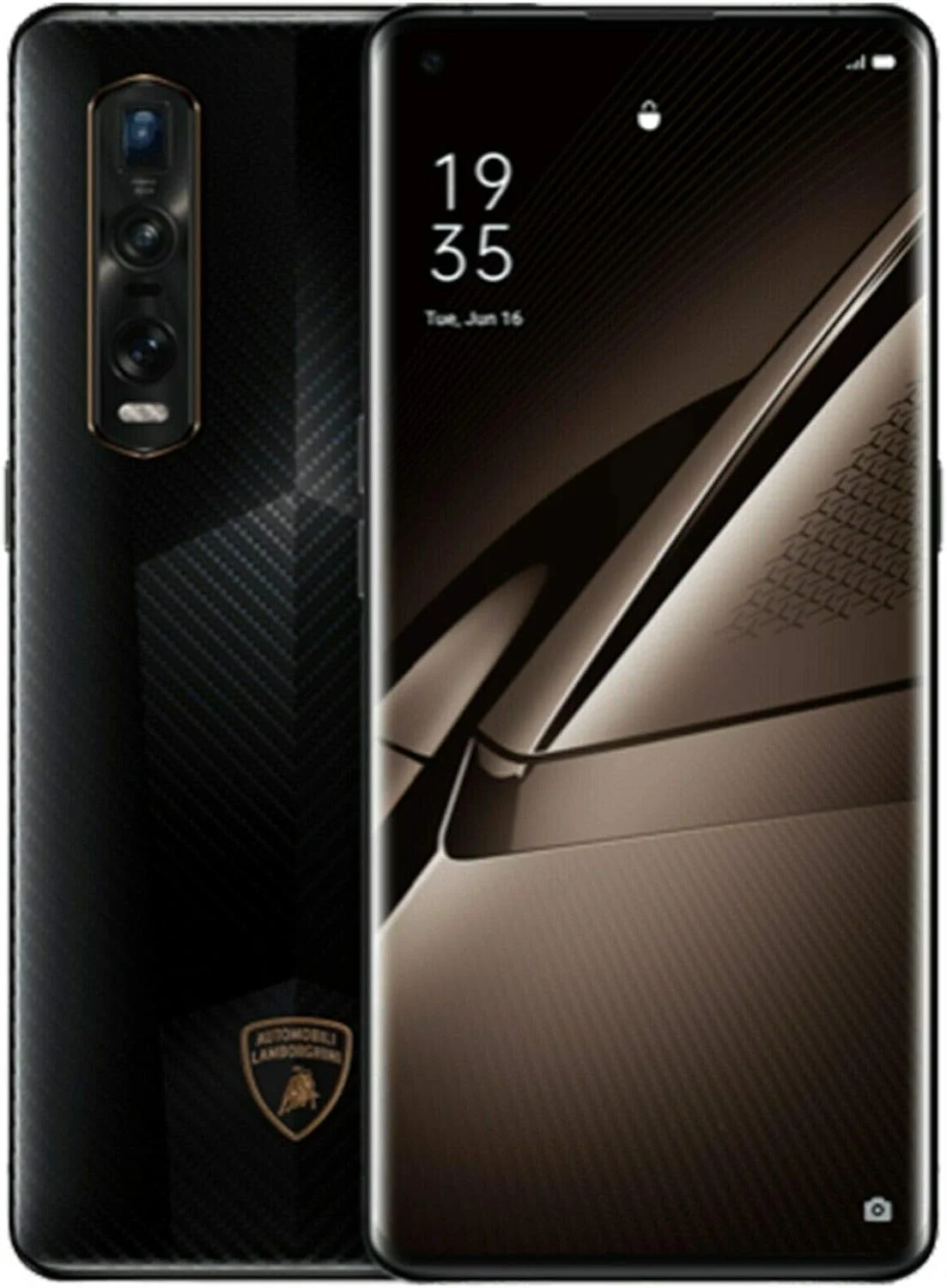 گوشی هوشمند اوپو Find X2 Pro 5G (نسخه Lamborghini Automobile) CPH2025 تک سیم کارت 512 گیگابایت + 12 گیگابایت رم آنلاک شده کارخانه (فیبر کربن مشکی) - نسخه بین المللی
