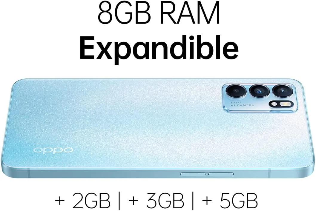 گوشی هوشمند اوپو Reno6 دو سیم کارت 128 گیگابایت ROM + 8 گیگابایت RAM (فقط GSM | بدون CDMA) نسخه بین المللی کارخانه آنلاک شده 5G (آبی) گوشی هوشمند اوپو Reno6 دو سیم کارت 128 گیگابایت ROM + 8 گیگابایت RAM (فقط GSM | بدون CDMA) نسخه بین المللی کارخانه آنلاک شده 5G (آبی)