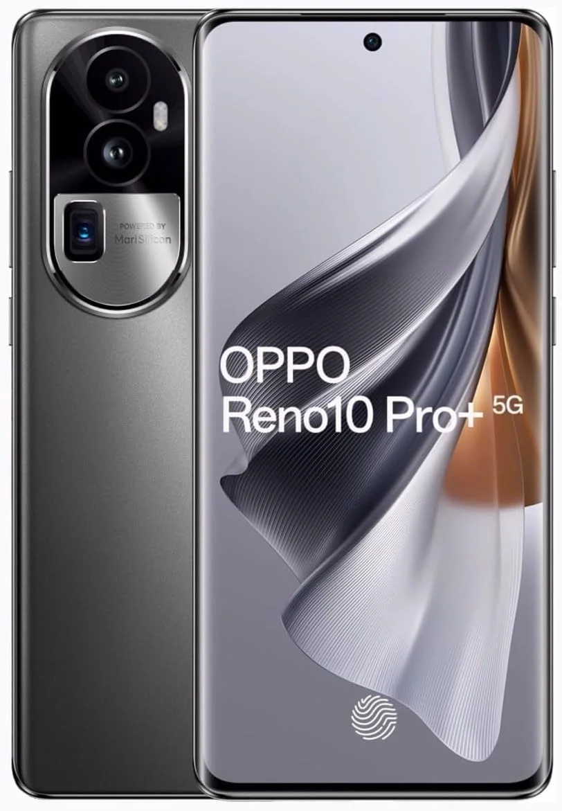 گوشی هوشمند اوپو Reno10 Pro+ دو سیم کارت 256 گیگابایت حافظه داخلی + 12 گیگابایت رم (GSM | CDMA) نسخه بین المللی، آنلاک شده کارخانه ای 5G (خاکستری نقره ای)