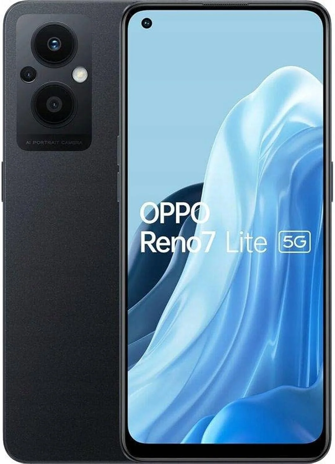 گوشی موبایل اوپو Reno7 Lite CPH2343 دو سیم کارت 128 گیگابایت ROM + 8 گیگابایت RAM (فقط GSM | بدون CDMA) نسخه بین المللی آنلاک شده کارخانه ای 5G (مشکی کیهانی)