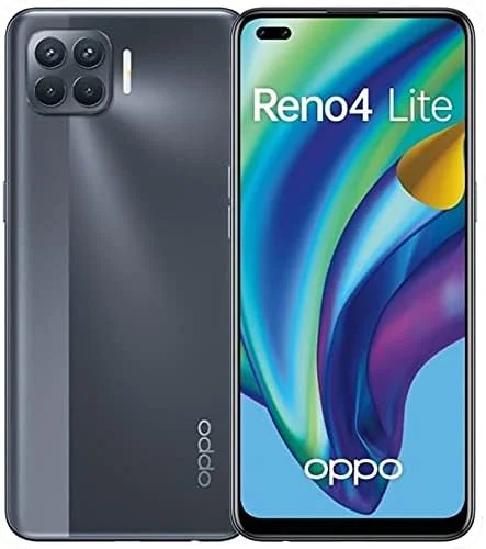 گوشی موبایل اوپو Reno4 Lite دو سیم کارت 128 گیگابایت حافظه داخلی + 8 گیگابایت رم (فقط GSM | بدون CDMA) نسخه بین المللی آنلاک شده کارخانه ای 4G/LTE (مشکی)