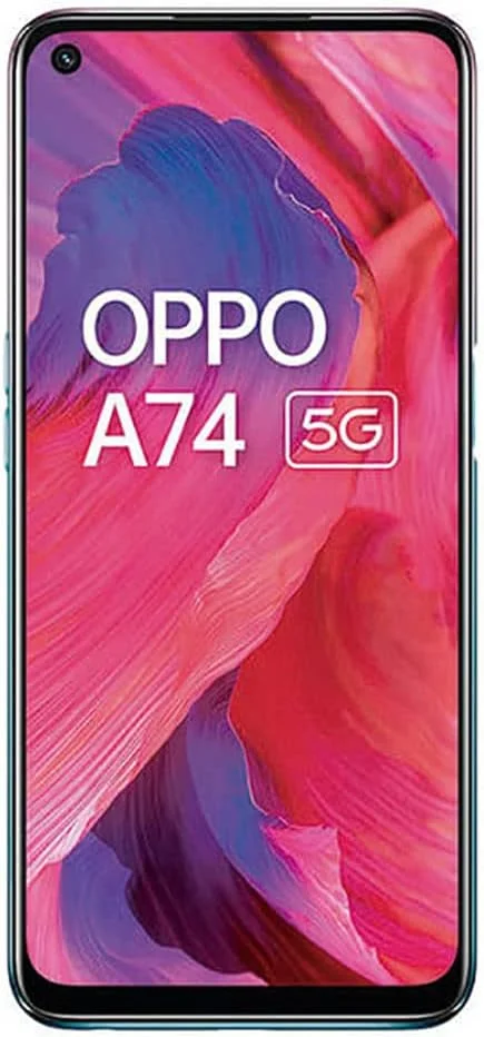 گوشی هوشمند اوپو A74 دو سیم کارت 128 گیگابایت رام + 6 گیگابایت رم (فقط GSM | بدون CDMA) نسخه بین المللی آنلاک شده کارخانه ای 5G (بنفش)