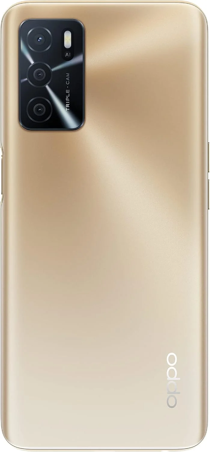 گوشی موبایل دو سیم کارت اوپو A16 با حافظه داخلی 64 گیگابایت و رم 4 گیگابایت (فقط GSM | بدون CDMA) نسخه بین المللی، آنلاک شده کارخانه ای 4G/LTE (طلایی)