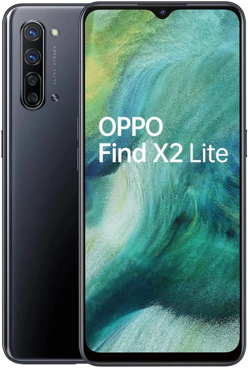 گوشی هوشمند 5G آنلاک فکتوری OPPO Find X2 Lite دو سیم کارت 128 گیگابایت حافظه داخلی + 8 گیگابایت رم (فقط GSM | بدون CDMA) (مشکی مهتابی) - نسخه بین المللی