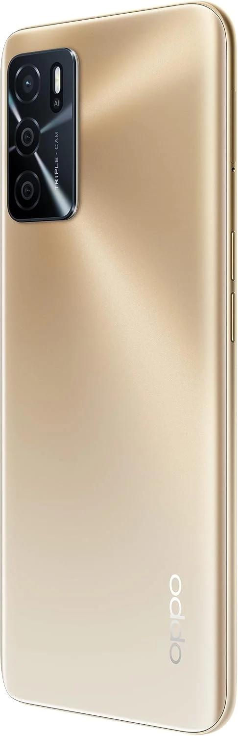 گوشی موبایل دو سیم کارت اوپو A16 با حافظه داخلی 64 گیگابایت و رم 4 گیگابایت (فقط GSM | بدون CDMA) نسخه بین المللی، آنلاک شده کارخانه ای 4G/LTE (طلایی)