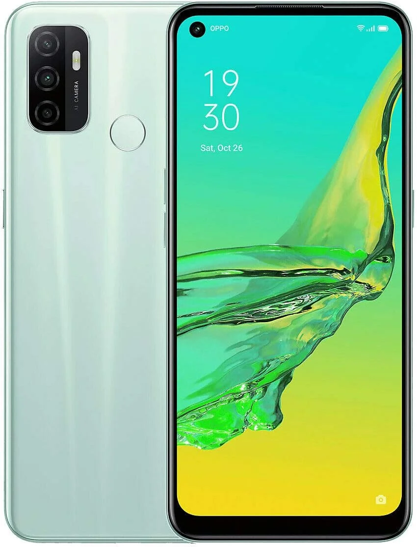 گوشی هوشمند دو سیم کارته OPPO A53 با حافظه داخلی 64 گیگابایت و رم 4 گیگابایت، نسخه بین المللی (سبز نعنایی)، آنلاک شده کارخانه ای 4G/LTE