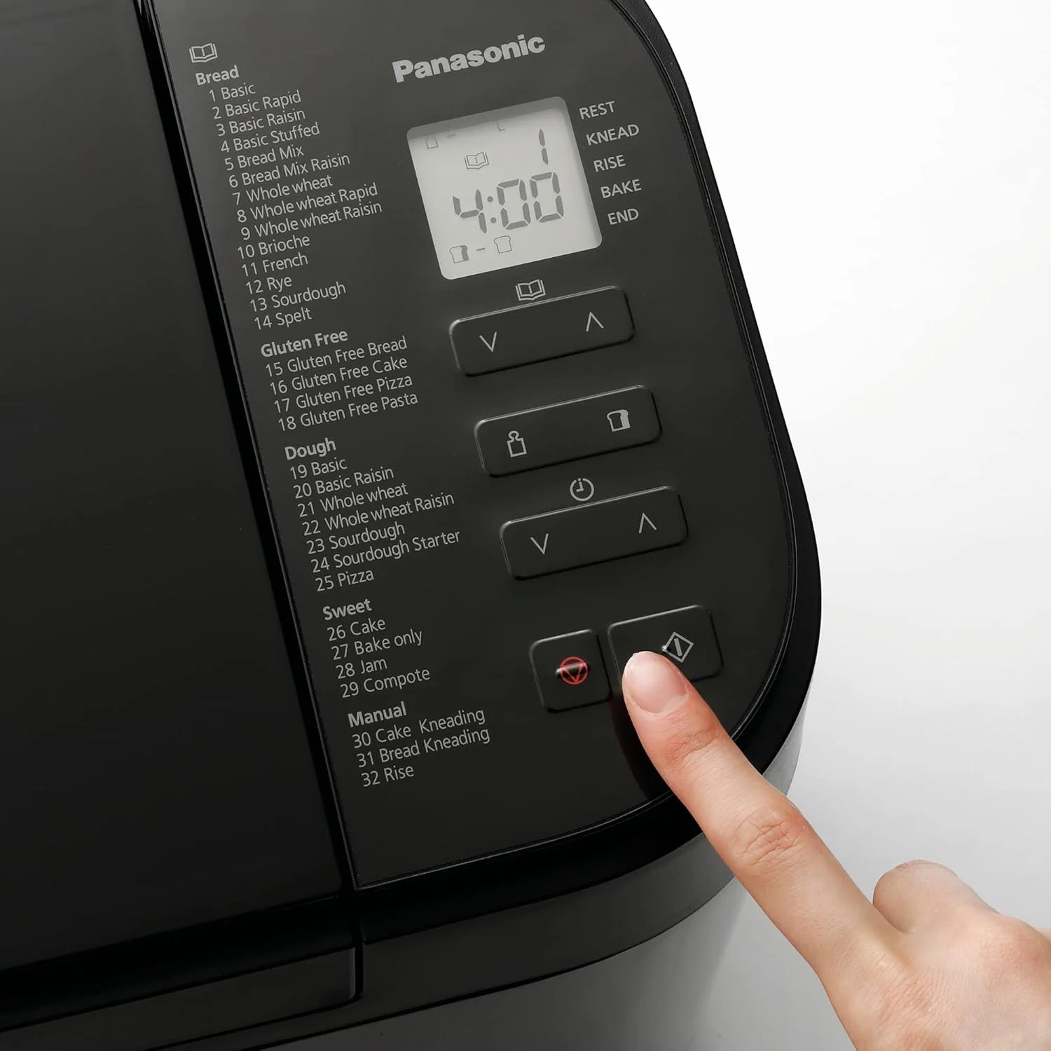 نان ساز تمام اتوماتیک پاناسونیک مدل SD-YR2540، دارای مخزن مخمر/کشمش و آجیل، 32 برنامه، 4 حالت بدون گلوتن، سنسورهای دمای دوگانه، تایمر دیجیتال 13 ساعته، استیل ضد زنگ نان ساز تمام اتوماتیک پاناسونیک مدل SD-YR2540، دارای مخزن مخمر/کشمش و آجیل، 32 برنامه، 4 حالت بدون گلوتن، سنسورهای دمای دوگانه، تایمر دیجیتال 13 ساعته، استیل ضد زنگ