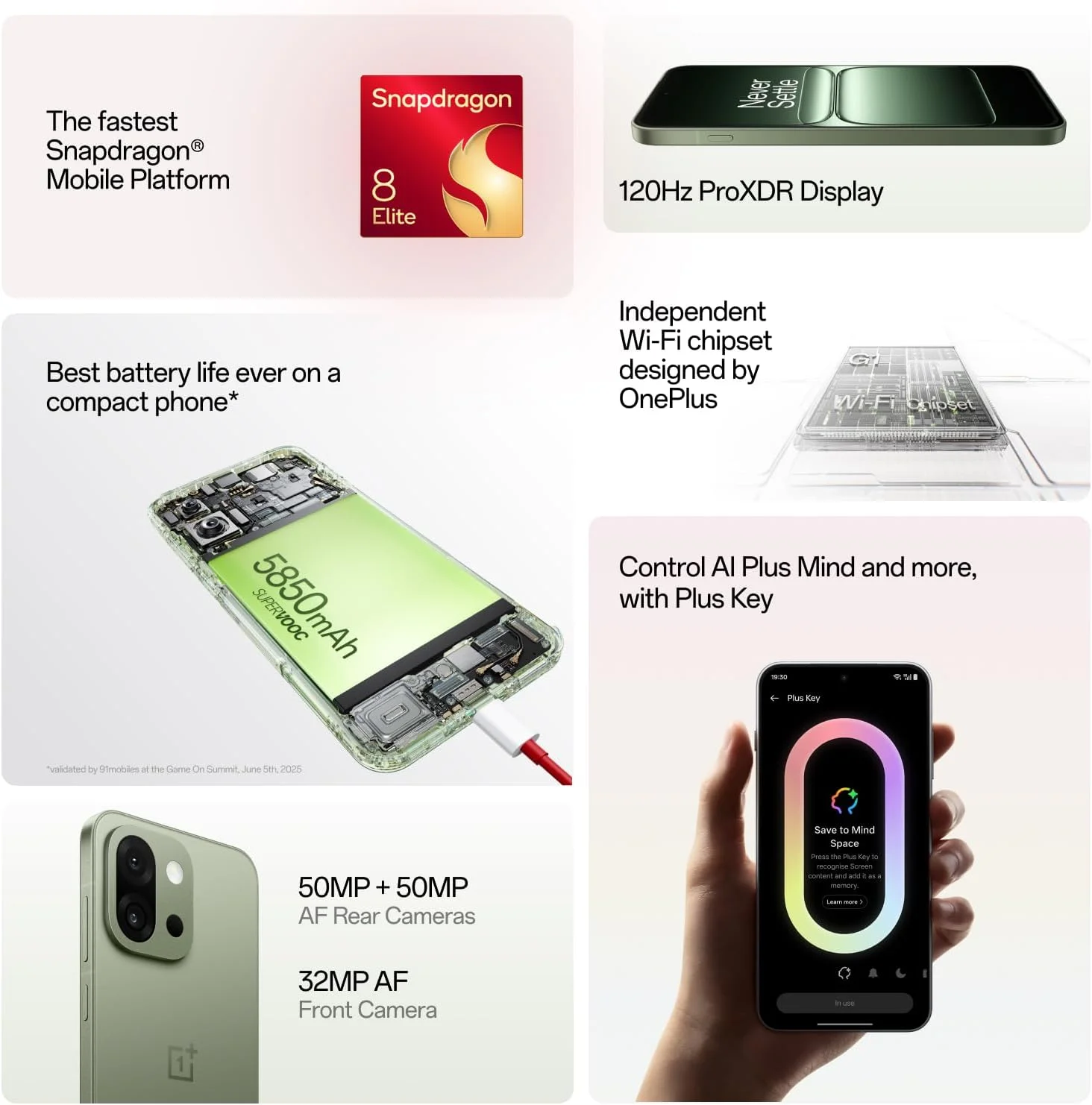 وان پلاس 13s | Snapdragon® 8 Elite | هوشمندتر با هوش مصنوعی OnePlus | 12 گیگابایت + 512 گیگابایت | ابریشم سبز (نسخه بین المللی) وان پلاس 13s | Snapdragon® 8 Elite | هوشمندتر با هوش مصنوعی OnePlus | 12 گیگابایت + 512 گیگابایت | ابریشم سبز (نسخه بین المللی)