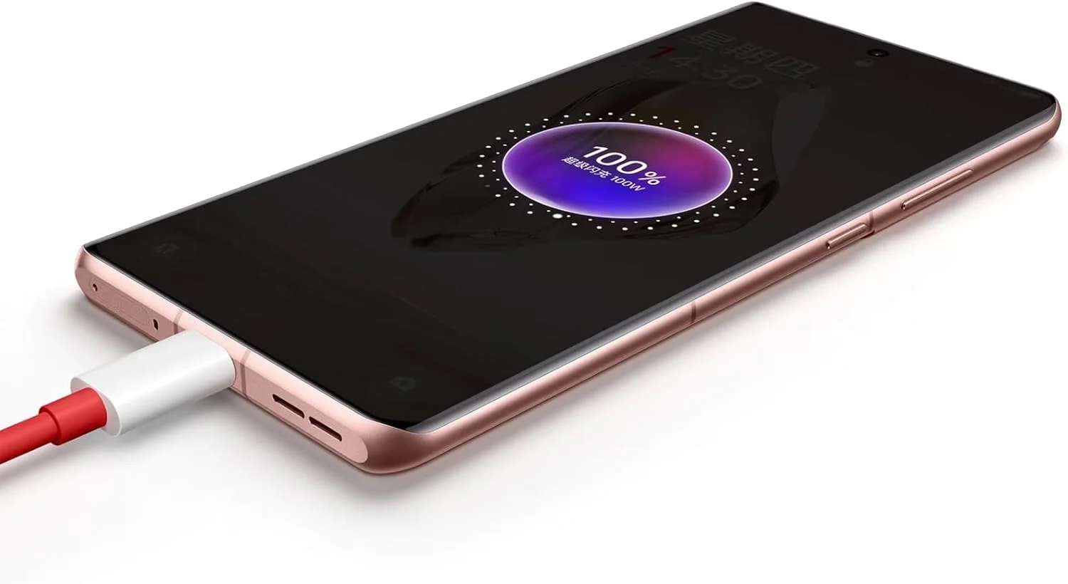 گوشی هوشمند دو سیم کارت OnePlus Ace 3 PJE110 با حافظه داخلی 256 گیگابایت و رم 12 گیگابایت (GSM | CDMA) نسخه بین المللی، آنلاک فکتوری 5G (طلایی رز)