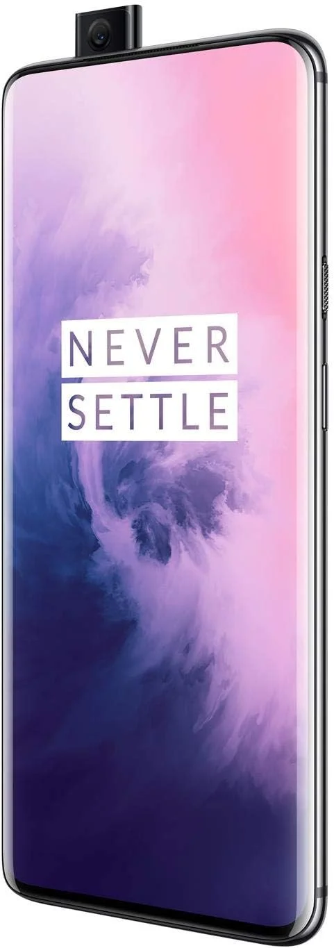 گوشی هوشمند OnePlus 7 Pro با حافظه داخلی 128 گیگابایت، رم 6 گیگابایت، دو سیم کارت، نسخه بین المللی آنلاک شده کارخانه ای 4G Lte - رنگ خاکستری آینه ای