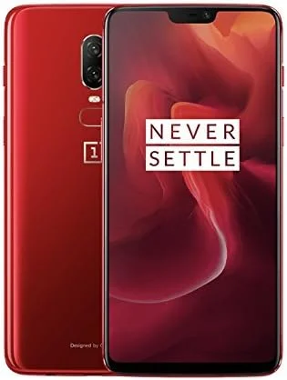 گوشی موبایل OnePlus 6 A6003 دو سیم کارت آنلاک شده (گارانتی ایالات متحده) قرمز 8 گیگابایت // 128 گیگابایت
