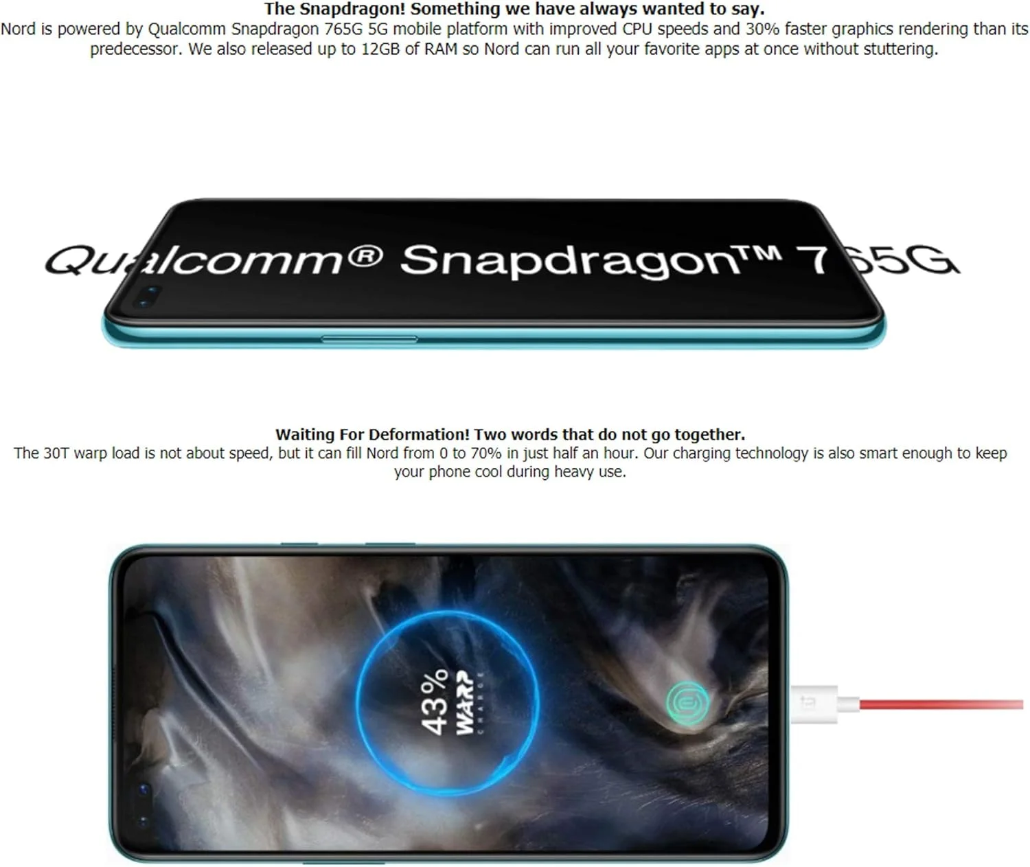 گوشی هوشمند ONEPLUS NORD با 8 گیگابایت رم و 128 گیگابایت حافظه داخلی، صفحه نمایش 6.44 اینچی 90 هرتز Fluid، دوربین چهارگانه 48 مگاپیکسلی، دو سیم کارت، NFC، اسنپدراگون 765G، باتری 4115 میلی آمپر ساعت با شارژ سریع 30 واتی، Google Play، نسخه انگلستان، خاکستری گوشی هوشمند ONEPLUS NORD با 8 گیگابایت رم و 128 گیگابایت حافظه داخلی، صفحه نمایش 6.44 اینچی 90 هرتز Fluid، دوربین چهارگانه 48 مگاپیکسلی، دو سیم کارت، NFC، اسنپدراگون 765G، باتری 4115 میلی آمپر ساعت با شارژ سریع 30 واتی، Google Play، نسخه انگلستان، خاکستری