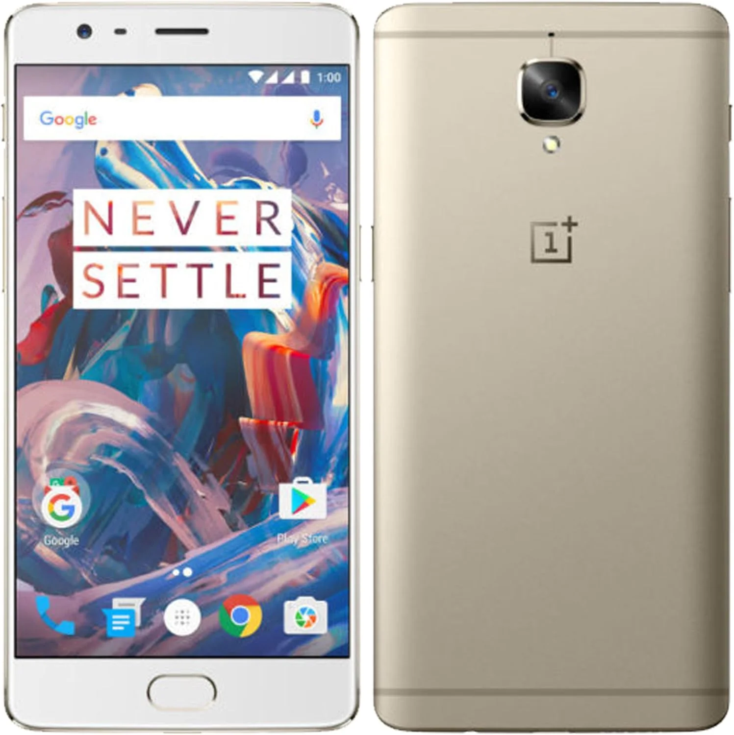 گوشی موبایل دو سیم کارت OnePlus 3T - حافظه 64 گیگابایت، رم 6 گیگابایت، 4G LTE، طلایی نرم