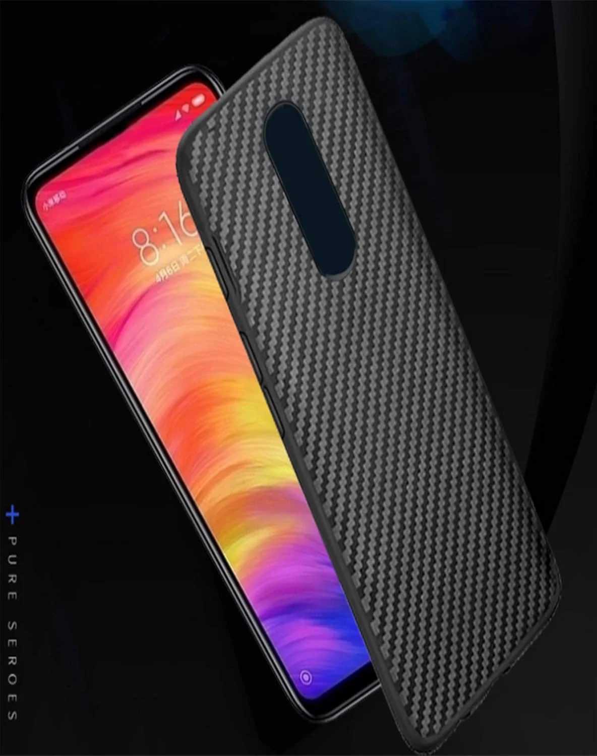 قاب محافظ پشتی گوشی وان پلاس 6 - کربن (مشکی) قاب محافظ پشتی گوشی وان پلاس 6 - کربن (مشکی)