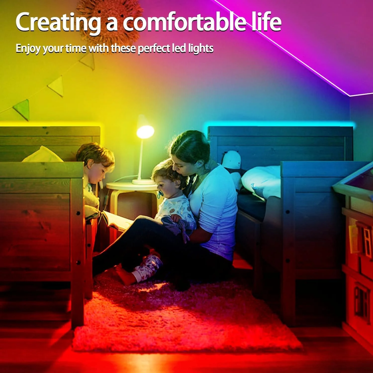 نوار چراغ LED، نوار چراغ LED USB 5 متری، نوار چراغ LED RGB ضد آب IP65 با قابلیت تغییر رنگ با ریموت، تایمر، حالت موسیقی برای تلویزیون، اتاق خواب، مهمانی نوار چراغ LED، نوار چراغ LED USB 5 متری، نوار چراغ LED RGB ضد آب IP65 با قابلیت تغییر رنگ با ریموت، تایمر، حالت موسیقی برای تلویزیون، اتاق خواب، مهمانی
