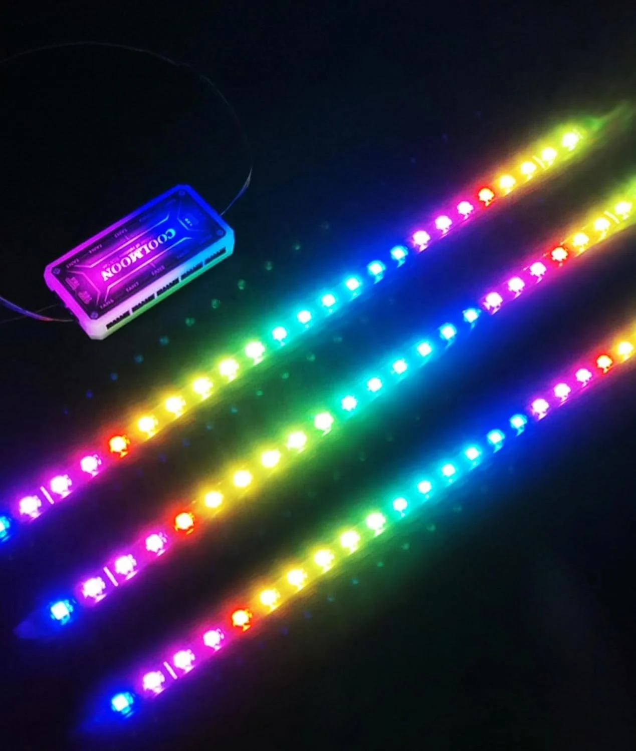 نوار نور ال ای دی RGB آدرس پذیر مغناطیسی برای کیس کامپیوتر، نوار ARGB 15.7 اینچی 5 ولت با 365 جلوه نوری قابل تنظیم، سازگار با Aura Sync، نصب آسان مغناطیسی نوار نور ال ای دی RGB آدرس پذیر مغناطیسی برای کیس کامپیوتر، نوار ARGB 15.7 اینچی 5 ولت با 365 جلوه نوری قابل تنظیم، سازگار با Aura Sync، نصب آسان مغناطیسی