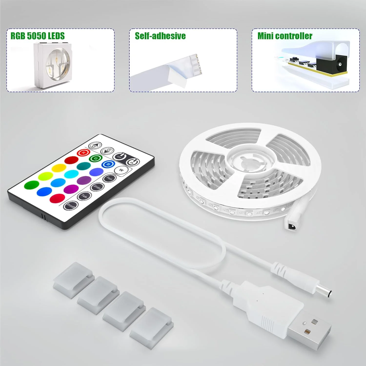 چراغ نواری LED مایلیت، چراغ پس زمینه تلویزیون LED از پیش برش خورده 4.3 متری RGB برای تلویزیون های HD 65-75 اینچی، 4 عدد چراغ تلویزیون USB با کنترل از راه دور 16 رنگ قابل تغییر 5050 LED نورپردازی اریب برای سینمای خانگی چراغ نواری LED مایلیت، چراغ پس زمینه تلویزیون LED از پیش برش خورده 4.3 متری RGB برای تلویزیون های HD 65-75 اینچی، 4 عدد چراغ تلویزیون USB با کنترل از راه دور 16 رنگ قابل تغییر 5050 LED نورپردازی اریب برای سینمای خانگی