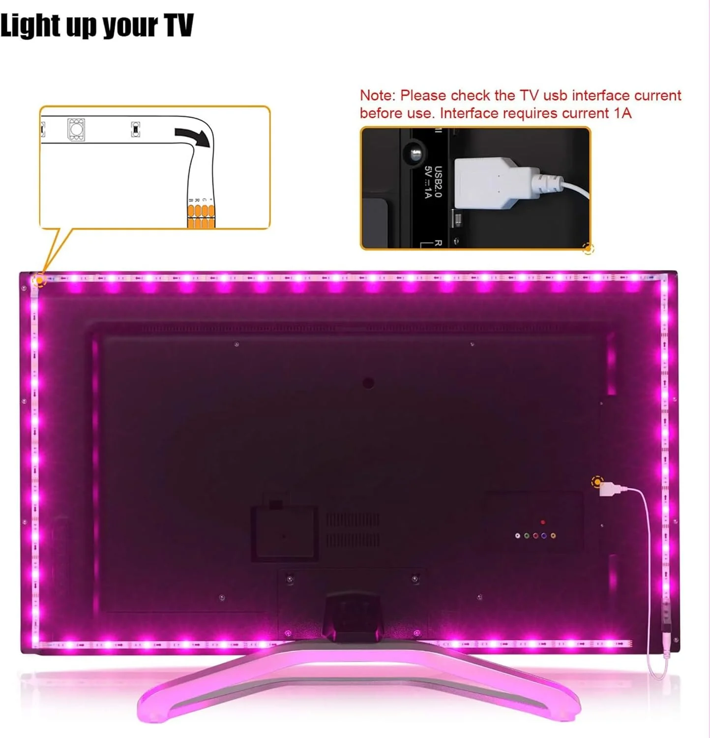 چراغ نواری LED مایلیت، چراغ پس زمینه تلویزیون LED از پیش برش خورده 4.3 متری RGB برای تلویزیون های HD 65-75 اینچی، 4 عدد چراغ تلویزیون USB با کنترل از راه دور 16 رنگ قابل تغییر 5050 LED نورپردازی اریب برای سینمای خانگی چراغ نواری LED مایلیت، چراغ پس زمینه تلویزیون LED از پیش برش خورده 4.3 متری RGB برای تلویزیون های HD 65-75 اینچی، 4 عدد چراغ تلویزیون USB با کنترل از راه دور 16 رنگ قابل تغییر 5050 LED نورپردازی اریب برای سینمای خانگی