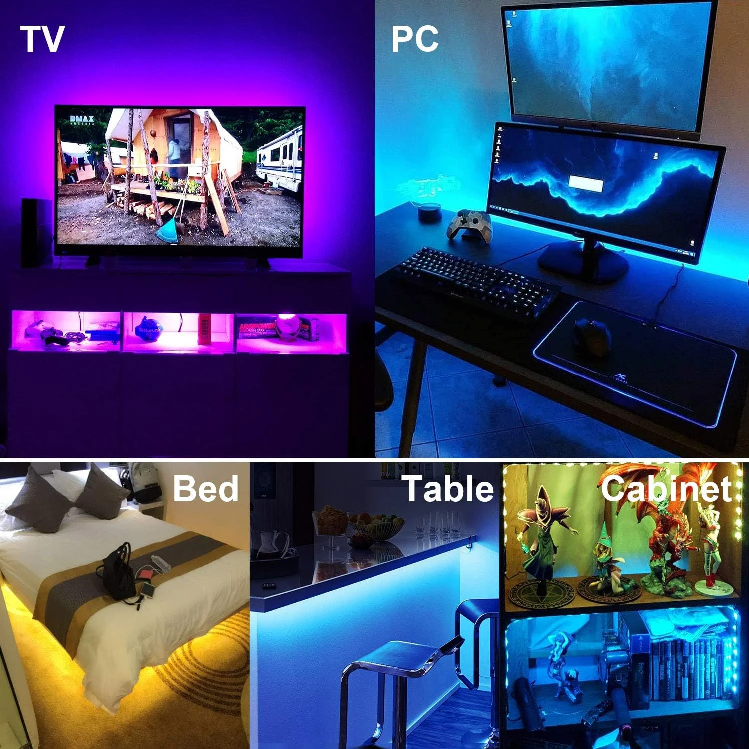 چراغ نواری LED مایلیت، چراغ پس زمینه تلویزیون LED از پیش برش خورده 4.3 متری RGB برای تلویزیون های HD 65-75 اینچی، 4 عدد چراغ تلویزیون USB با کنترل از راه دور 16 رنگ قابل تغییر 5050 LED نورپردازی اریب برای سینمای خانگی چراغ نواری LED مایلیت، چراغ پس زمینه تلویزیون LED از پیش برش خورده 4.3 متری RGB برای تلویزیون های HD 65-75 اینچی، 4 عدد چراغ تلویزیون USB با کنترل از راه دور 16 رنگ قابل تغییر 5050 LED نورپردازی اریب برای سینمای خانگی