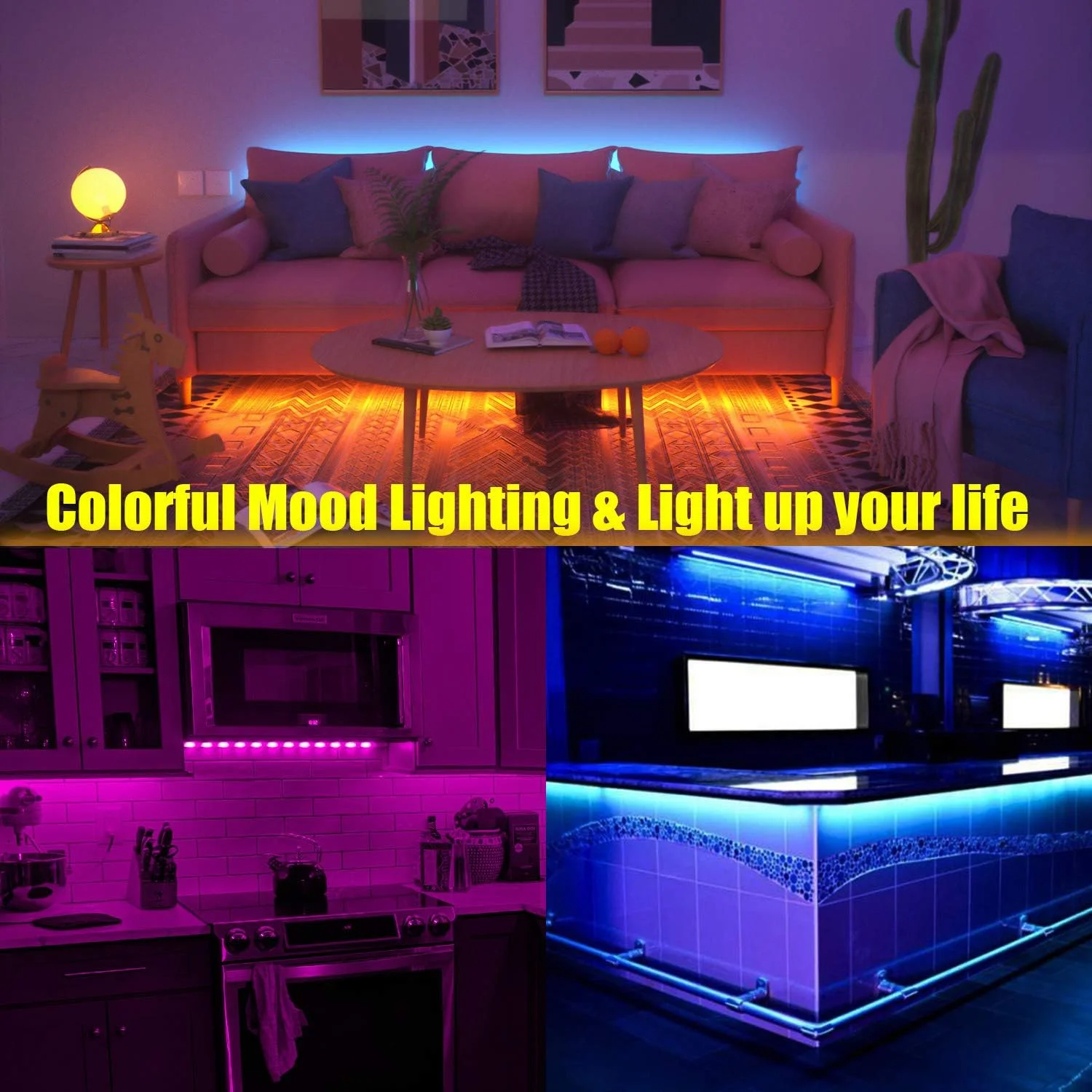 چراغ نواری LED مایلیت، چراغ پس زمینه تلویزیون LED از پیش برش خورده 4.3 متری RGB برای تلویزیون های HD 65-75 اینچی، 4 عدد چراغ تلویزیون USB با کنترل از راه دور 16 رنگ قابل تغییر 5050 LED نورپردازی اریب برای سینمای خانگی چراغ نواری LED مایلیت، چراغ پس زمینه تلویزیون LED از پیش برش خورده 4.3 متری RGB برای تلویزیون های HD 65-75 اینچی، 4 عدد چراغ تلویزیون USB با کنترل از راه دور 16 رنگ قابل تغییر 5050 LED نورپردازی اریب برای سینمای خانگی