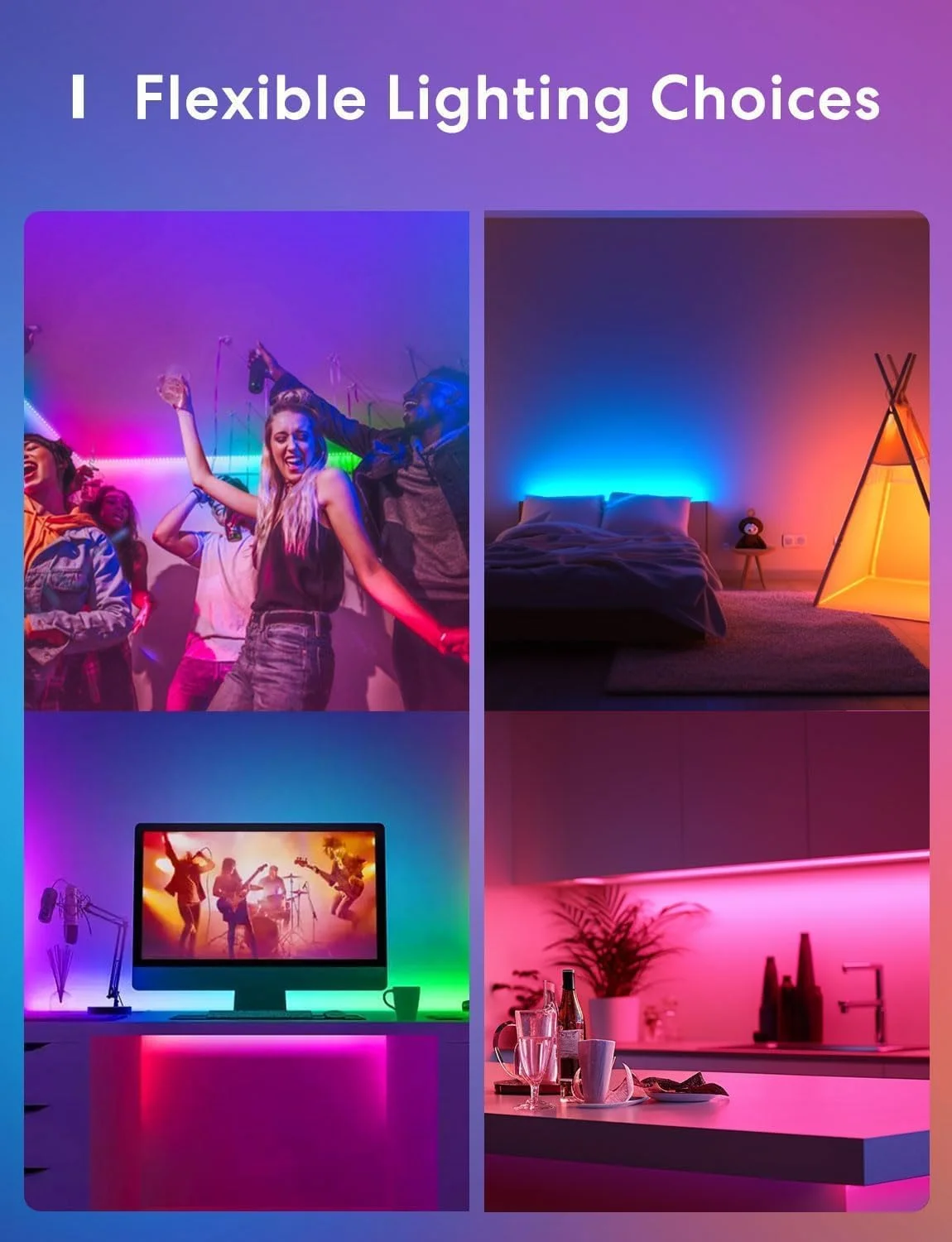 نوار نور ال ای دی مروس - نوار نور ال ای دی 5 متری سازگار با Apple HomeKit Siri Alexa، کنترل صوتی و کنترل از راه دور، نوارهای ال ای دی تغییر رنگ RGBWW برای خانه، اتاق خواب نوار نور ال ای دی مروس - نوار نور ال ای دی 5 متری سازگار با Apple HomeKit Siri Alexa، کنترل صوتی و کنترل از راه دور، نوارهای ال ای دی تغییر رنگ RGBWW برای خانه، اتاق خواب