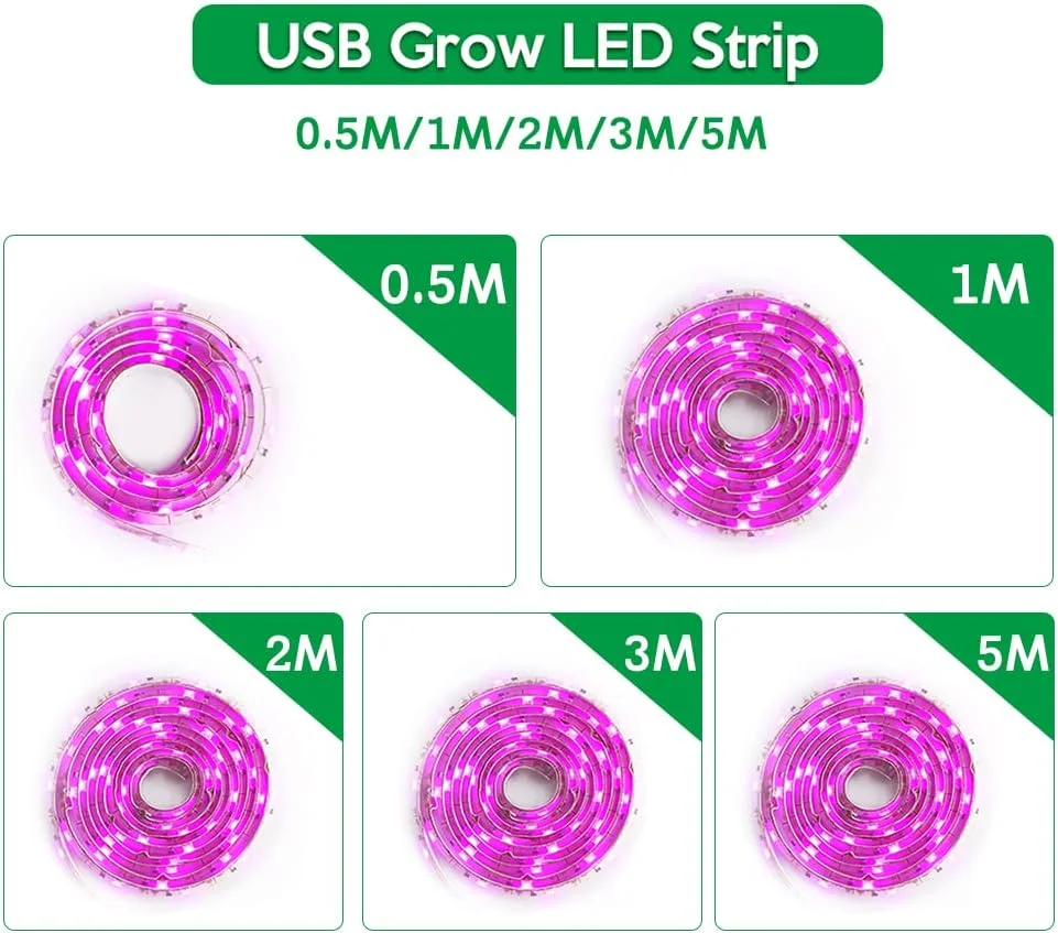 نوار ال ای دی رشد گیاه Morelian با طیف کامل، نوار چراغ رشد USB 5 متری 2835 SMD DC5V LED Phyto Tape برای گیاهان دانه، گل ها، گلخانه ها، سبزیجات داخلی، جوانه زنی گل، فیتولامپی نوار ال ای دی رشد گیاه Morelian با طیف کامل، نوار چراغ رشد USB 5 متری 2835 SMD DC5V LED Phyto Tape برای گیاهان دانه، گل ها، گلخانه ها، سبزیجات داخلی، جوانه زنی گل، فیتولامپی