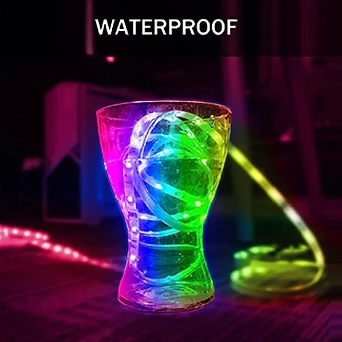 نوار چراغ ال ای دی USB میرفا 5 متری، چراغ ال ای دی RGB هوشمند SMD 5050 با حالت موسیقی ریموت دار، تنظیم تایمر برای آشپزخانه، کامپیوتر، تلویزیون، اتاق خواب، کمد، هدیه نوار چراغ ال ای دی USB میرفا 5 متری، چراغ ال ای دی RGB هوشمند SMD 5050 با حالت موسیقی ریموت دار، تنظیم تایمر برای آشپزخانه، کامپیوتر، تلویزیون، اتاق خواب، کمد، هدیه