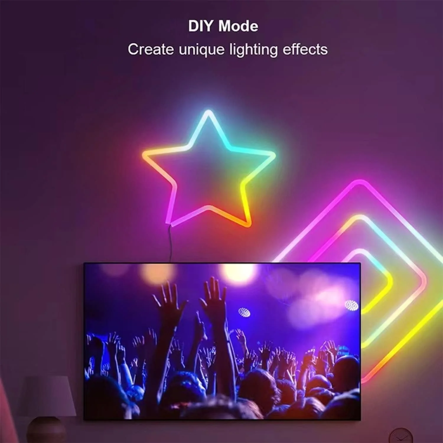 نوار نئون RGB-IC نالاکال با قابلیت همگام سازی موسیقی از طریق وای فای، چراغ های طنابی LED DIY با کنترل از راه دور، کنترل برنامه Tuya Smart Life، ضد آب IP68، سازگار با الکسا و دستیار گوگل (3 متر) نوار نئون RGB-IC نالاکال با قابلیت همگام سازی موسیقی از طریق وای فای، چراغ های طنابی LED DIY با کنترل از راه دور، کنترل برنامه Tuya Smart Life، ضد آب IP68، سازگار با الکسا و دستیار گوگل (3 متر)