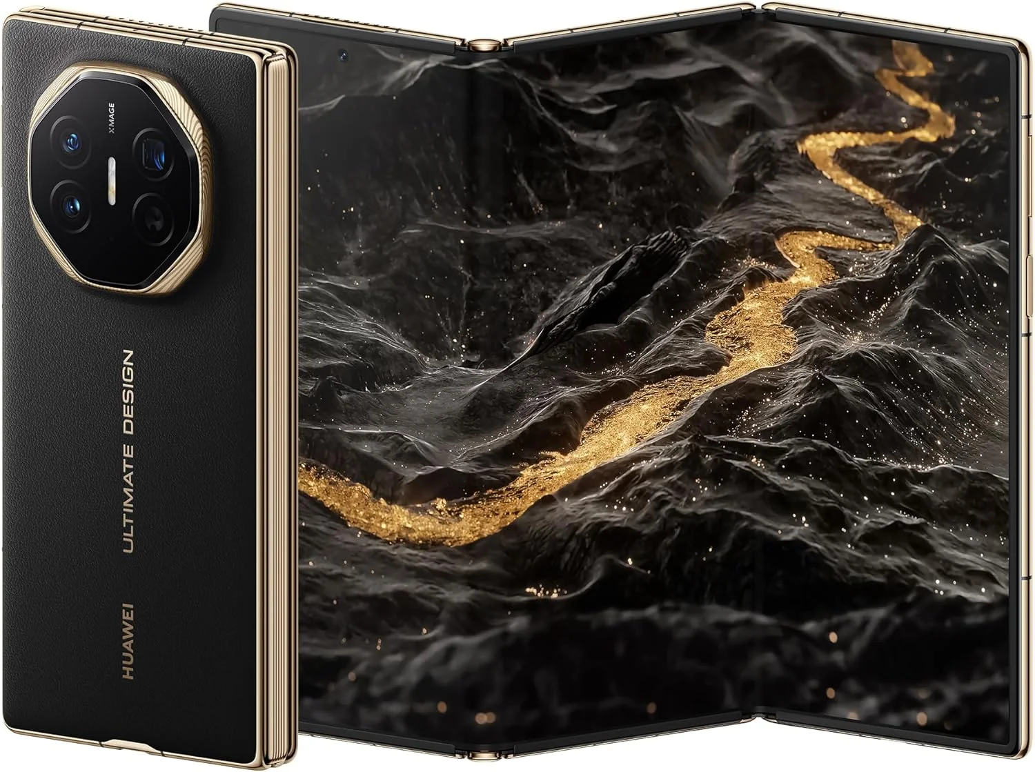 گوشی هوشمند HUAWEI Mate XT | طراحی نهایی فوق العاده باریک تاشو سه گانه، 16 گیگابایت + 1 ترابایت، دوربین XMAGE با دیافراگم فوق العاده، صفحه نمایش 10.2 اینچی Hi-Res HUAWEI X-True + MultiView در یک، مشکی + هدایا