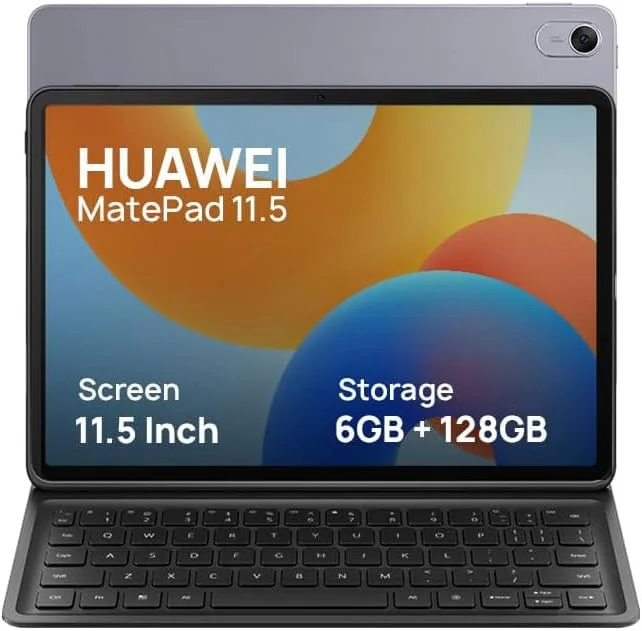 تبلت HUAWEI MatePad 11.5، نمایشگر 11.5 اینچی 2.2K FullView، 6 گیگابایت رم + 128 گیگابایت حافظه داخلی، به همراه کیبورد هوشمند، باتری 7700 میلی آمپر ساعتی، دوربین 13 مگاپیکسلی، وای فای، HUAWEI Notes، خاکستری + M-Pen رایگان