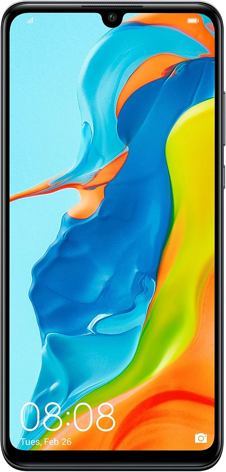گوشی موبایل هوآوی P30 Lite با حافظه 128 گیگابایت، صفحه نمایش 6.15 اینچی FHD Dewdrop، دوربین سه گانه فوق عریض 48 مگاپیکسلی AI، رم 4 گیگابایت، اندروید 9.0، بدون سیم کارت، تک سیم کارت، نسخه انگلستان، مشکی