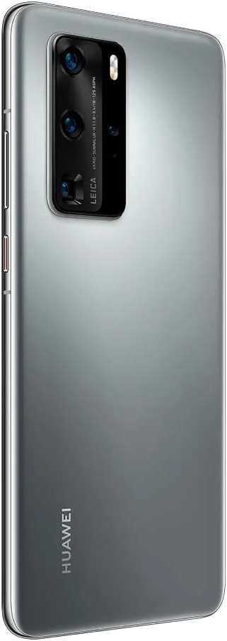 گوشی موبایل هواوی P40 Pro - دارای نمایشگر 6.58 اینچی Overflow، IP68 (Kirin 990 5G، دوربین چهارگانه 50 مگاپیکسلی Ultra Vision Leica، تله فوتو 12 مگاپیکسلی، 8 گیگابایت رم + 256 گیگابایت حافظه داخلی، شارژ سریع 40 واتی HUAWEI SuperCharge، Wi-Fi 6 Plus)، نقره ای یخی