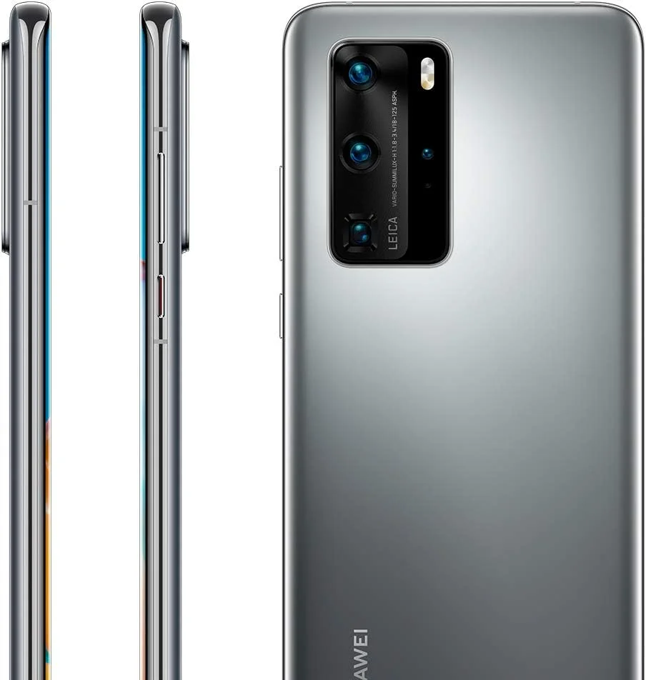 گوشی موبایل هواوی P40 Pro - دارای نمایشگر 6.58 اینچی Overflow، IP68 (Kirin 990 5G، دوربین چهارگانه 50 مگاپیکسلی Ultra Vision Leica، تله فوتو 12 مگاپیکسلی، 8 گیگابایت رم + 256 گیگابایت حافظه داخلی، شارژ سریع 40 واتی HUAWEI SuperCharge، Wi-Fi 6 Plus)، نقره ای یخی