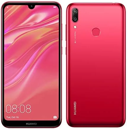 گوشی موبایل هوآوی Y7 دو سیم کارت 32 گیگابایت رام 3 گیگابایت فقط GSM نسخه بین المللی کارخانه آنلاک 4G/LTE (قرمز مرجانی)