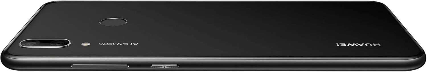 گوشی هوشمند HUAWEI Y7 2019 با حافظه 32 گیگابایت، صفحه نمایش 6.26 اینچی Dewdrop FullView HD+، دوربین دوگانه AI، تلفن همراه اندروید بدون سیم کارت، باتری بزرگ 4000 میلی آمپر ساعتی، نسخه انگلستان، مشکی نیمه شب
