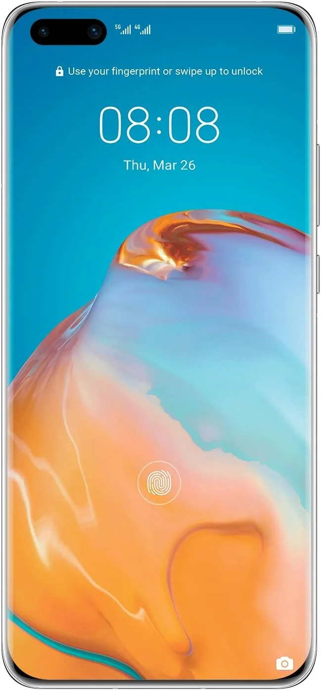 هوآوی P40 Pro - گوشی هوشمند 256 گیگابایت، 8 گیگابایت رم، دو سیم کارت، نقره ای یخی