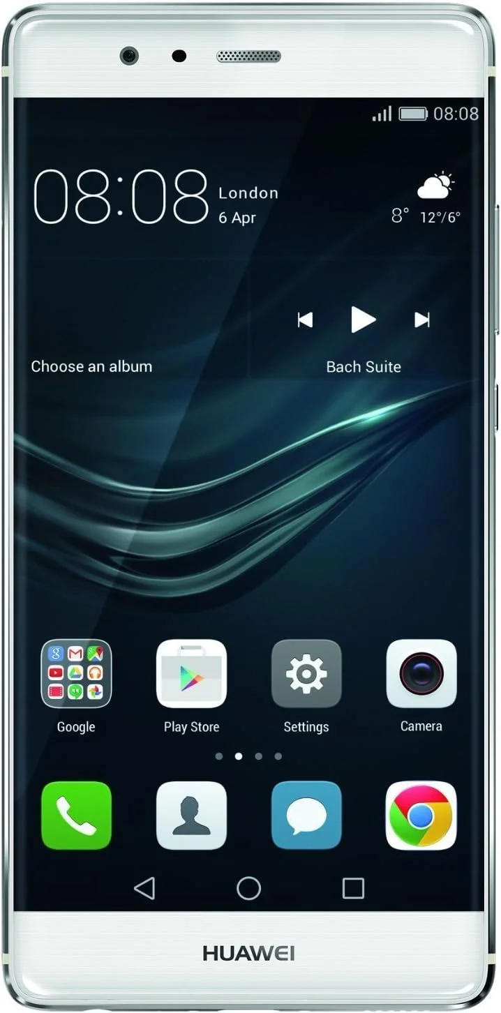 گوشی هوشمند دو سیم کارته Huawei P9 با حافظه داخلی 32 گیگابایت + رم 3 گیگابایت، نسخه بین المللی، آنلاک شده کارخانه، 4G/LTE (نقره ای عرفانی)