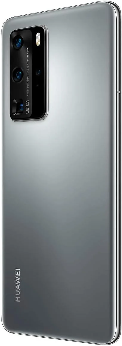 گوشی موبایل هواوی P40 Pro 5G نقره ای یخی 6.58 اینچ 256 گیگابایت 5G دو سیم کارت آنلاک و بدون سیم کارت