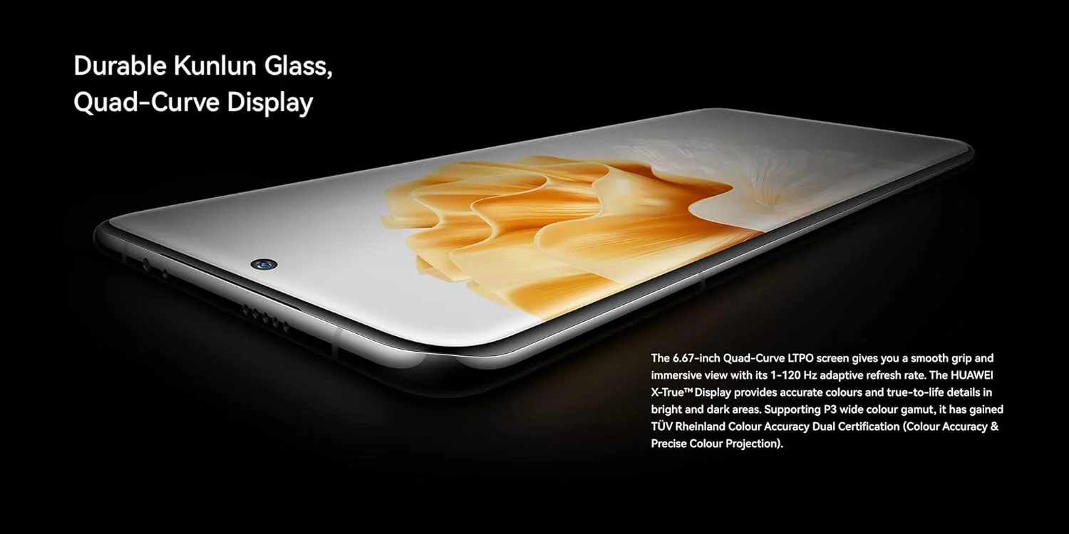گوشی هوشمند HUAWEI P60 Pro، نمایشگر 6.67 اینچی LTPO، شیشه Kunlun بادوام، 12 گیگابایت رم + 512 گیگابایت رام، شارژ سریع 88 واتی، باتری 4815 میلی آمپر ساعتی، دوربین Ultra Lighting Xmage، مشکی