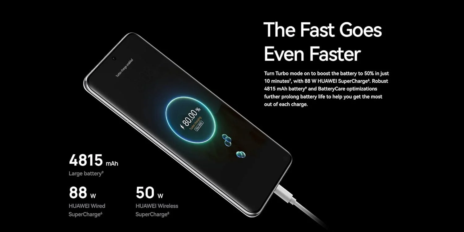 گوشی هوشمند HUAWEI P60 Pro، نمایشگر 6.67 اینچی LTPO، شیشه Kunlun بادوام، 12 گیگابایت رم + 512 گیگابایت رام، شارژ سریع 88 واتی، باتری 4815 میلی آمپر ساعتی، دوربین Ultra Lighting Xmage، مشکی