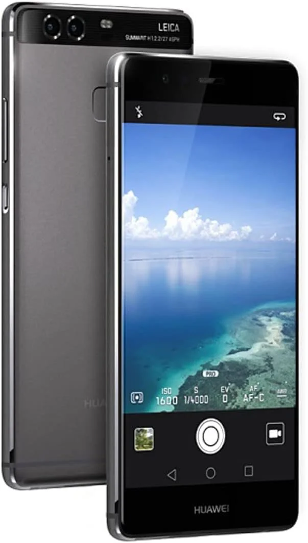 گوشی هوشمند دو سیم کارته Huawei P9 با حافظه داخلی 32 گیگابایت + رم 3 گیگابایت، نسخه بین المللی، آنلاک شده کارخانه، 4G/LTE (خاکستری تیتانیومی)