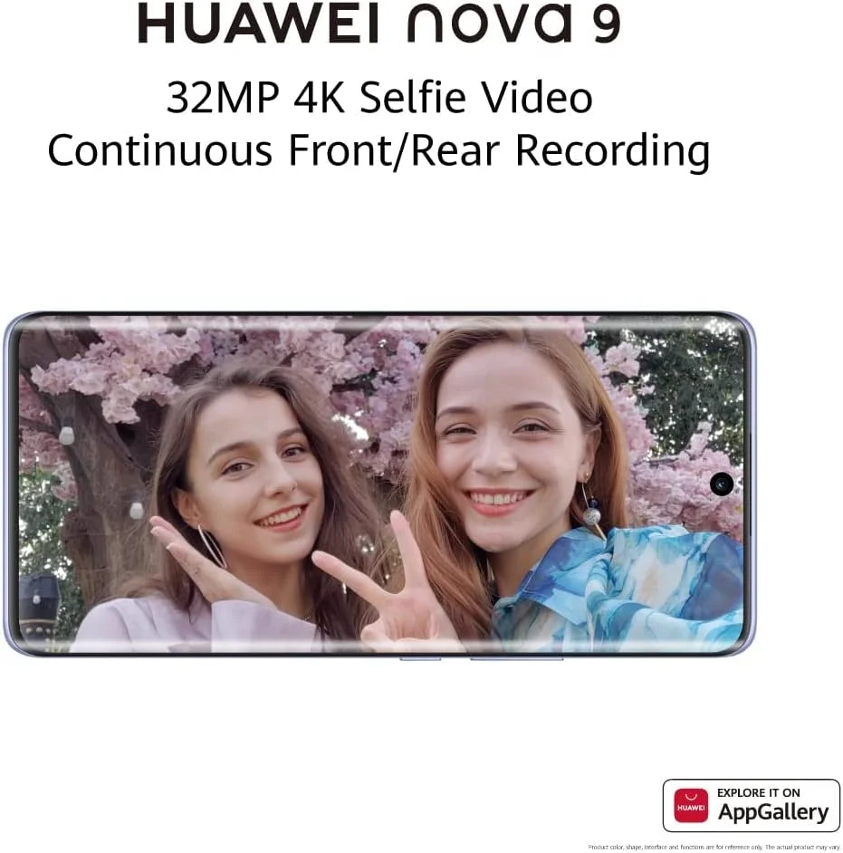 هوآوی نوا 9، دوربین 50 مگاپیکسلی Ultra Vision، نمایشگر منحنی رنگی اصلی 120 هرتز، شارژ سریع 66 واتی هوآوی، Emui 12، مشکی، Nam-Lx9، نوا 9 مشکی