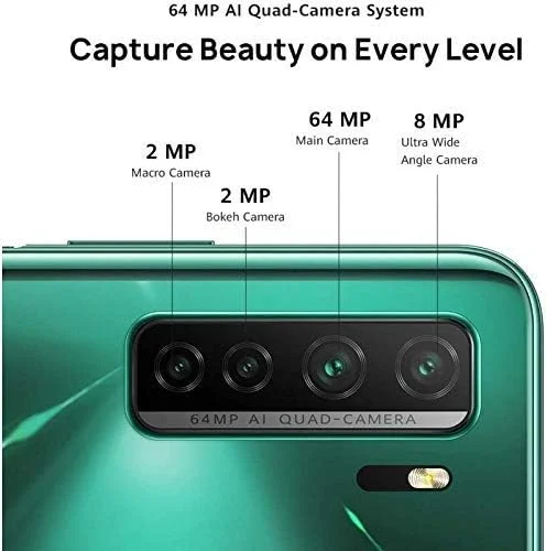 گوشی هوشمند آنلاک شده هواوی P40 Lite 5G دو سیم کارت 128 گیگابایت رام + 6 گیگابایت رم (سبز خرد شده) - نسخه بین المللی