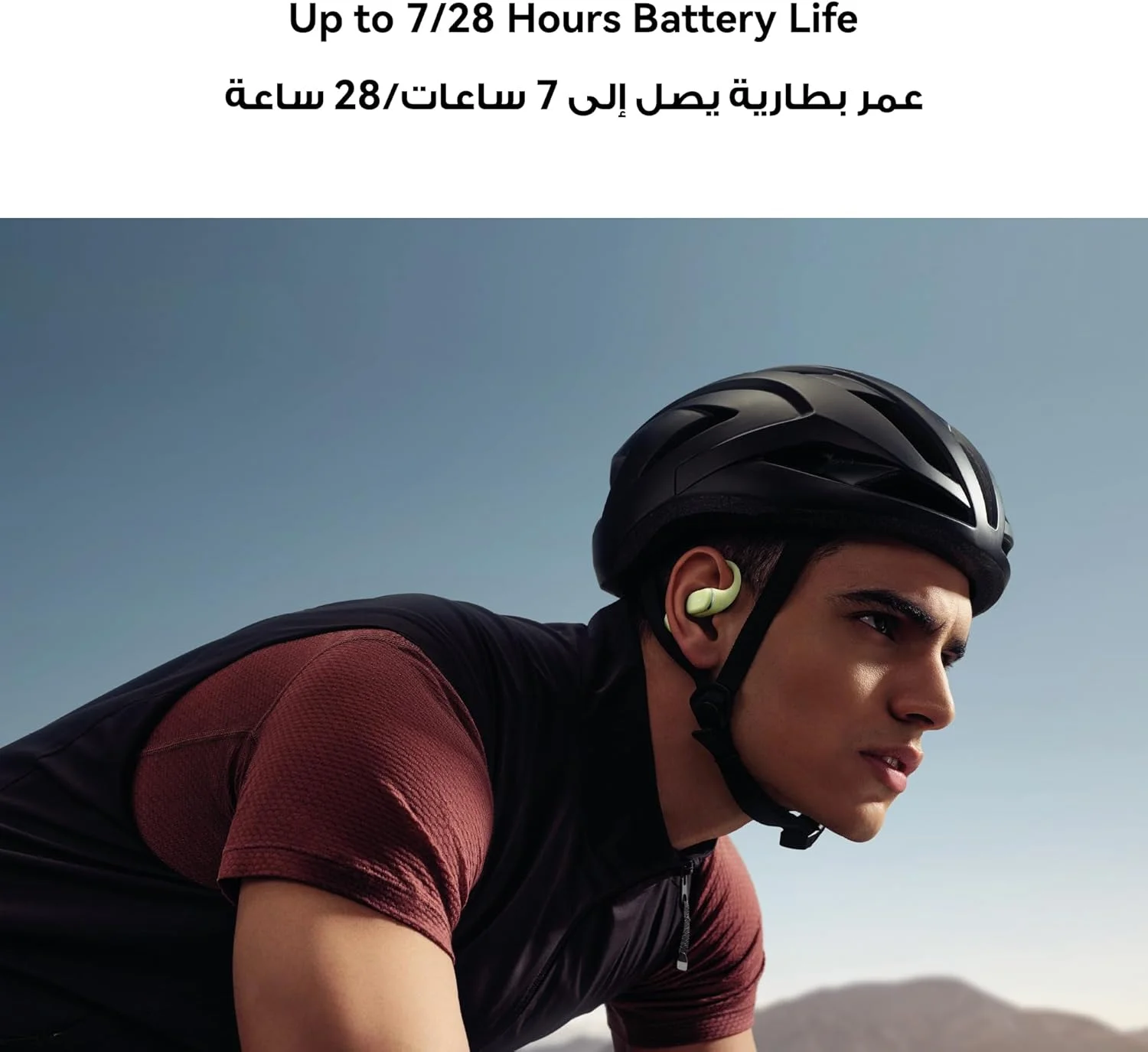 هندزفری بلوتوثی با طراحی گوش باز HUAWEI FreeArc، صدای استریو، فیت ایمن و راحت، مقاومت در برابر آب IP57، 28 ساعت پخش، هندزفری ورزشی، سازگار با iOS، اندروید و ویندوز، سبز + هدیه