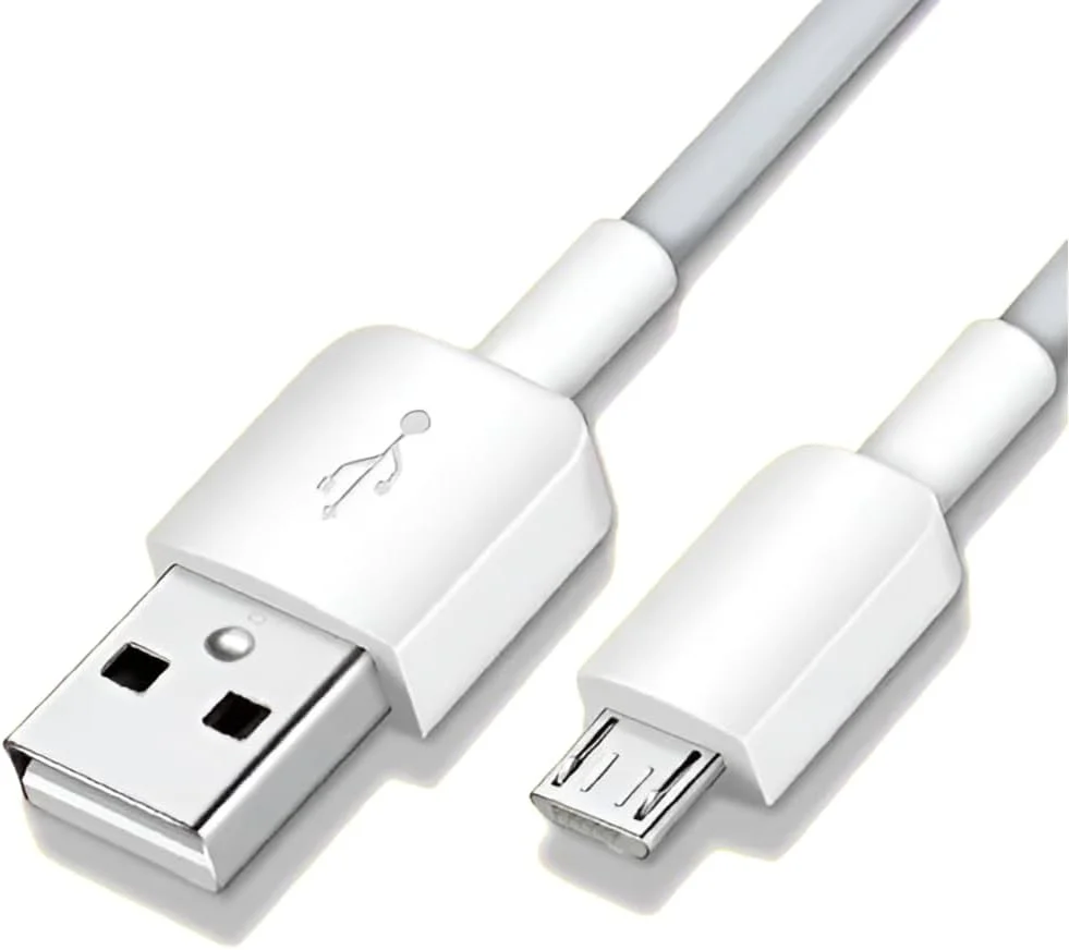 کابل دیتا هوآوی / کابل شارژر / کابل شارژ – میکرو USB – خاکستری/سفید – سازگار با تلفن های همراه هوآوی با اتصال میکرو USB